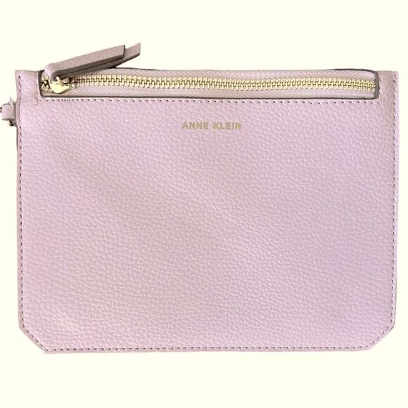 😊 3/$30 
Anne Klein Wristlet, Pretty Pink 3pcs: Scarf & Crossbody NWOT - Picture 1 of 11